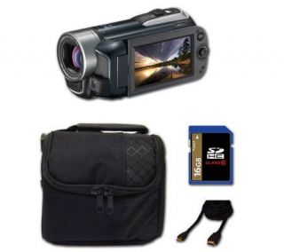 Canon VIXIA HF R10 Black High Definition Camcorder 16G SD kit