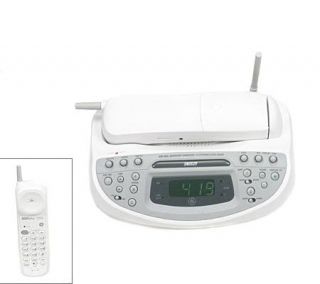GE 900MHz Cordless Phone w/ Dual Alarm AM/FM Clock —