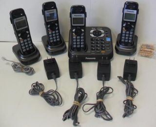 Panasonic KX TG9341T Single Line Cordless Phone 3 Expansion Bases and