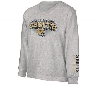 NFL New Orleans Saints Boys Complex Long SleeveT Shirt —