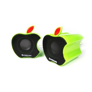 Cute Portable USB Speakers for PC Laptop Computer Green