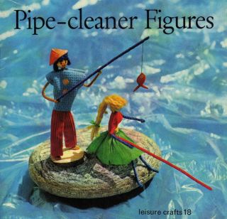Vtg 60s Pipe Cleaner Figures Craft Instruction Booklet