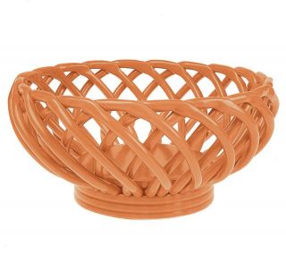Oven to Table Round Ceramic Basket —