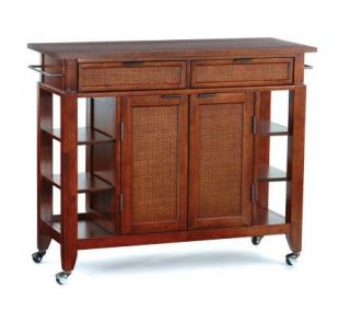 Home Styles Jamaican Bay Large Kitchen Cart —