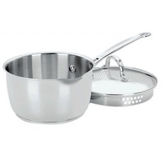 Cuisinart Chefs Classic Stainless 2 qt Saucepan with Cover —