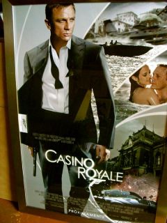 007 Casino Royal Daniel Craig Signed Poster Frame