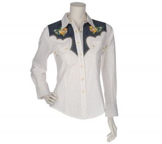 Victor Costa Occasion Embellished Western Style Shirt —