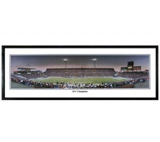 NFL Patriots 1997 AFC Champs Framed Panoramic Print   C112266