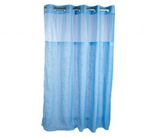 Hookless Scroll Embroidered Mystery Shower Curtain —