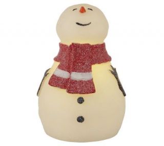 BethlehemLights BatteryOperated 7 Flameless Child Snowman with Timer 