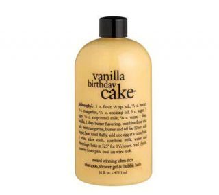 philosophy vanilla birthday cake shampoo/showergel/bubble bath 