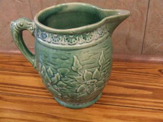 early mccoy fish handle pitcher green