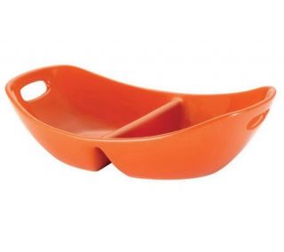 Rachael Ray Stoneware 14 Divided Dish with Handles   K297169