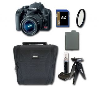 Canon Rebel Digital SLR Camera w/ Starter Bundle & 2 Batteries