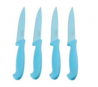 Prepology 4 Piece Set of 4 Nonstick Paring Knives —