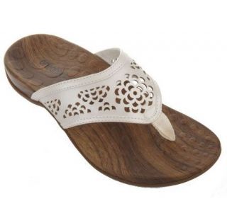 Orthaheel Allegre Orthotic Thong Sandals with Cut Out Detail