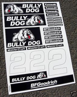 RC Corr Bullydog Stickers Decals Associated SC10 Slash