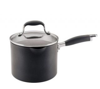 Anolon Advanced 3.5 Qt Covered Straining Saucepan with Spouts