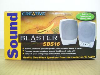 Creative Sound Blaster SBS16 Computer Speakers