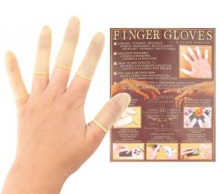 Finger Gloves Natural Latex 60 Reusable Fingertip Covers —