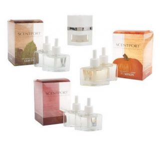 Slatkin & Co. Fall Scented SCENTPORT Diffuser with 6 Bulbs —