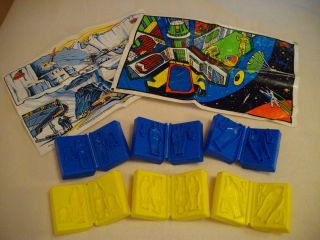Vintage Star Wars Play Doh Molds and Playmats 1980s