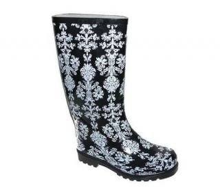 Nomad Womens Puddles Black/White VictorianRain Boots —