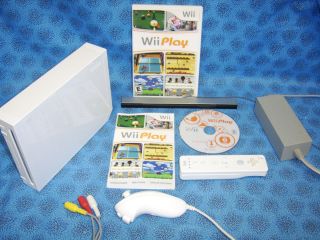 Wii Nintendo System Console Wii Play 9 Games