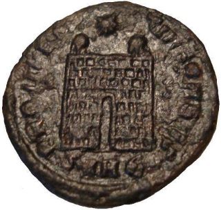 Constantine II 328 329 Ad Roman Bronze Coin Campgate R3