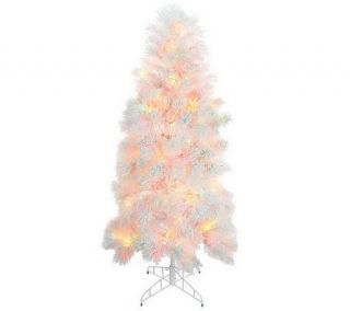 Bethlehem Lights 7.5 Flocked Tree w/ Ready Shape and 5 Year LMW