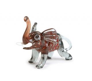 Fitz and Floyd Glass Menagerie Elephant Figurine —