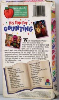 Barney Video Its Time for Counting 1997 50 MIN VGD VHS