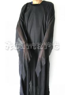 Blk Ghost Robe Halloween Dress Up Party Costume Horror