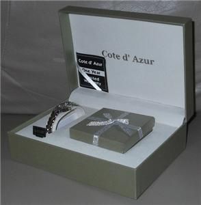 Cote DAzur Womens Gift Set Watch Necklace Earrings and Ring New in