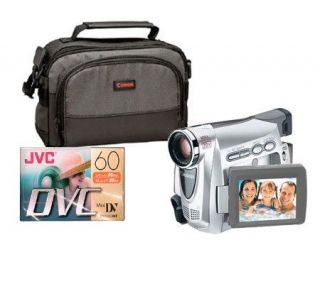 Canon ZR100 Digital Camcorder with Case & Tape —