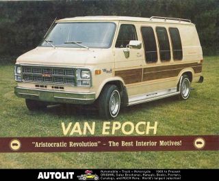 1982 Van Epoch GMC Conversion Van camper Brochure