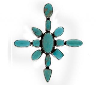 Bisbee Limited Edition Turquoise Multi Stone Pin/Pendant —