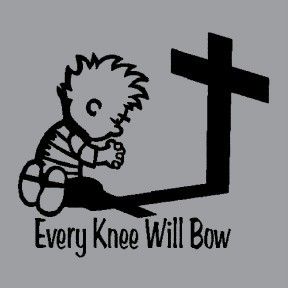 Christian Religious T Shirt Apparel Every Knee Shall Bo