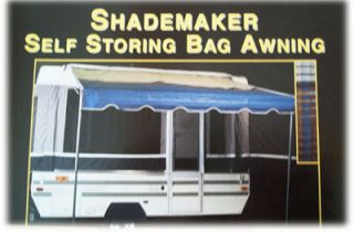 Bag Awning for Pop Up /Fold down Camper 10 Burgundy &WH~ NIB~Made by