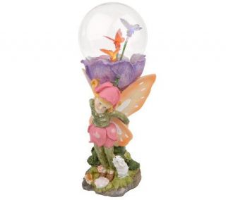 Westinghouse Color Changing Solar Butterfly Globe with Fairy Base 