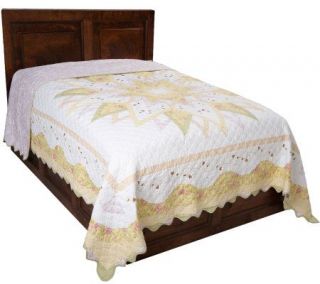 Country Living Colby 100Cotton Queen Quilted Bedspread —