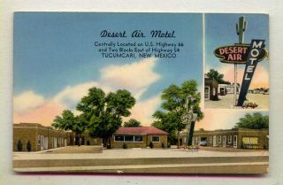  Motel on US Route 66 Highway Tucamcari New Mexico w L Crotty