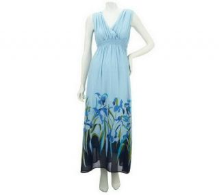 Motto Petite Floral Print Sleeveless Maxi Dress —