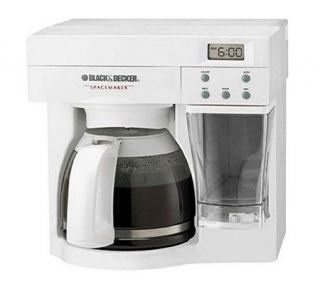 Black & Decker SpaceMaker 12 Cup Coffeemaker  White —