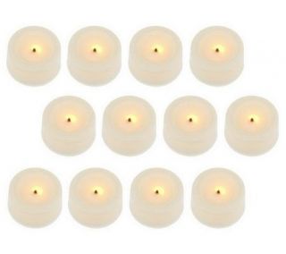 Candle Impressions S/12 Flameless Tealights with Timer —
