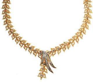 Estate Jewelry 8/10 ct tw Diamond Necklace, 18KGold, C. 1950s 