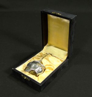  Kaltenbach Silver Tongue Scraper Napkin Ring Holder Set Box