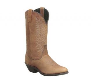 Laredo Womens Walnut Deer Tan Cowboy Boots —