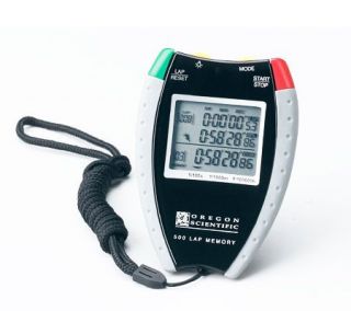 Oregon Scientific SL928M 500 Lap Handheld Stopwatch —