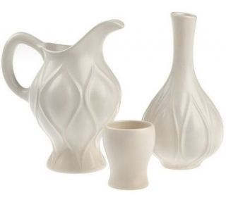 Genevieve Gorder Ogee Collection Pitcher & Vase 3 piece Set — 